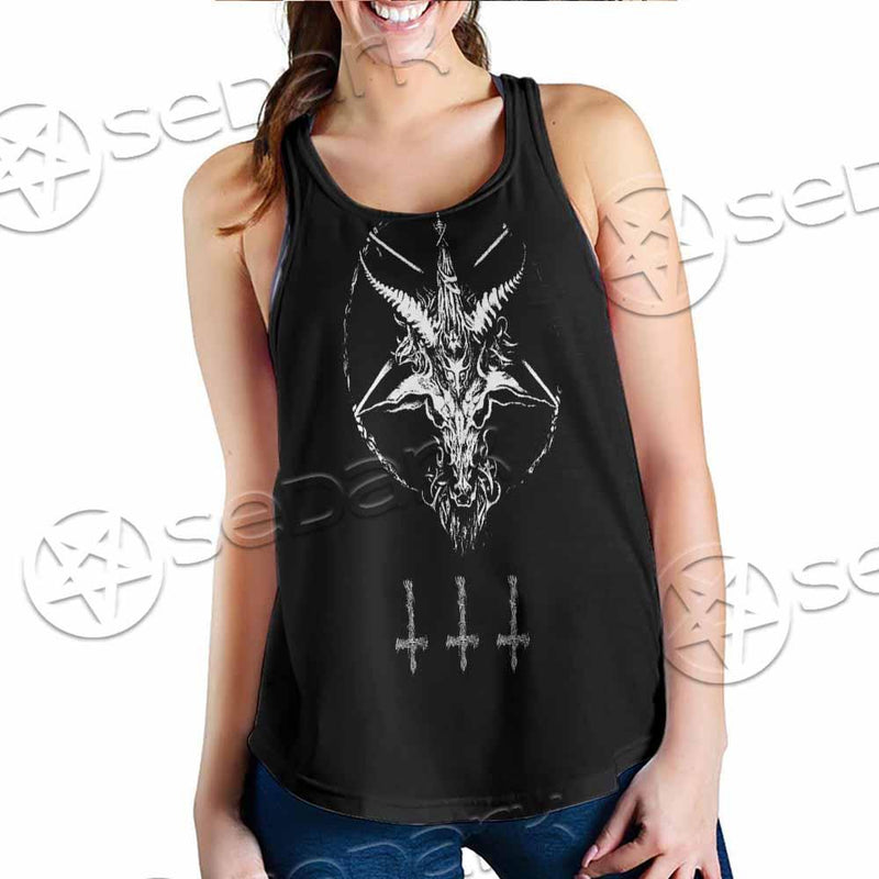 Baphomet Sigil Snake SED-0819 Women Tank Top