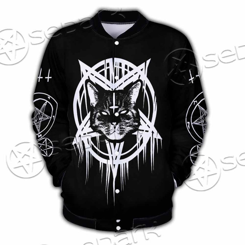 Sigil Of Baphomet Cat SED-0820 Button Jacket