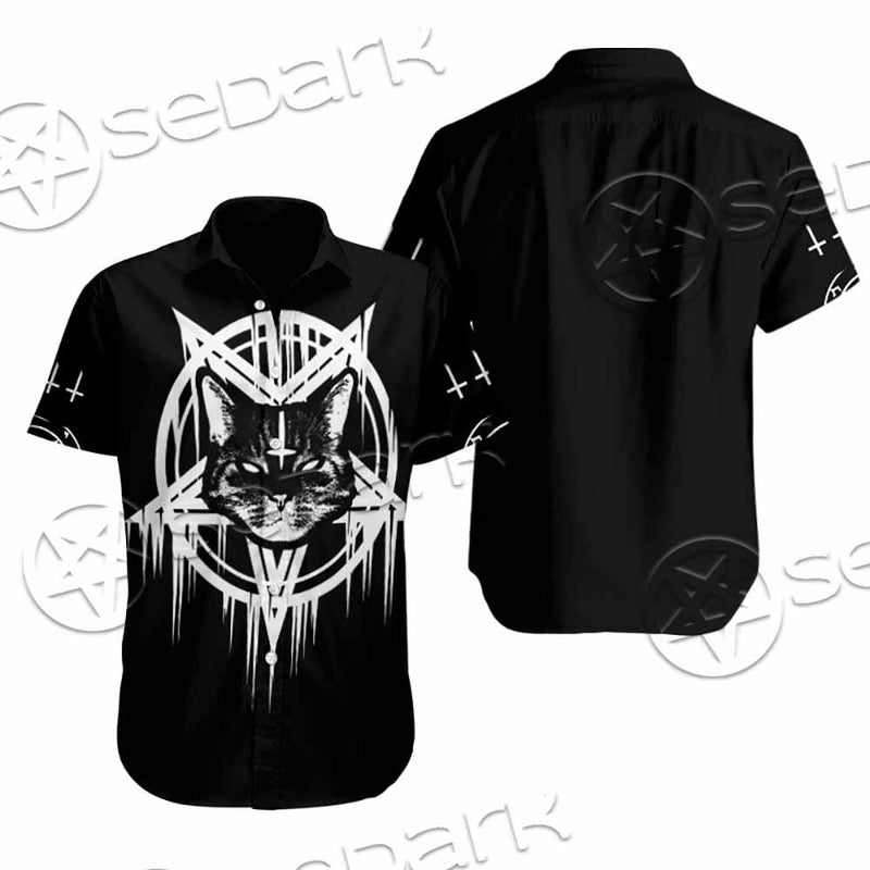 Sigil Of Baphomet Cat SED-0820 Shirt Allover
