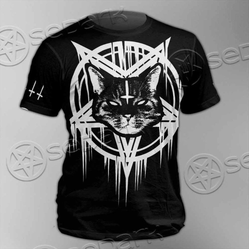 Sigil Of Baphomet Cat SED-0820 Unisex T-shirt