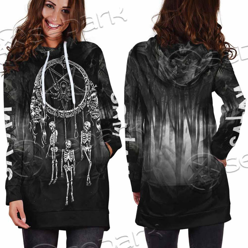 Satan Dream Catcher Skeleton SED-0821 Hoodie Dress