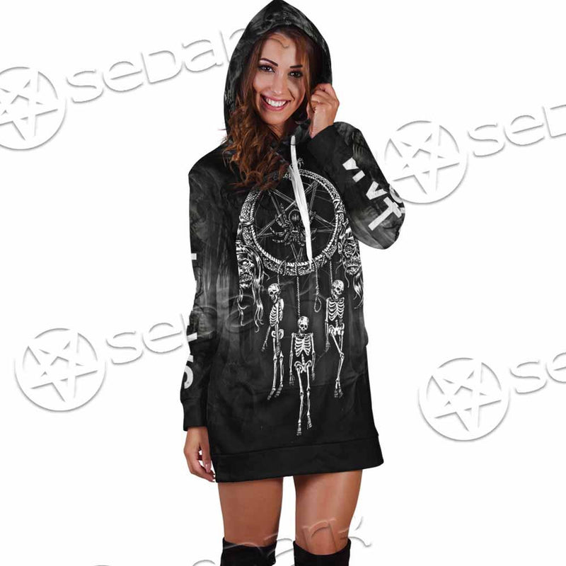 Satan Dream Catcher Skeleton SED-0821 Hoodie Dress