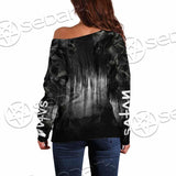 Satan Dream Catcher Skeleton SED-0821 Off Shoulder Sweaters
