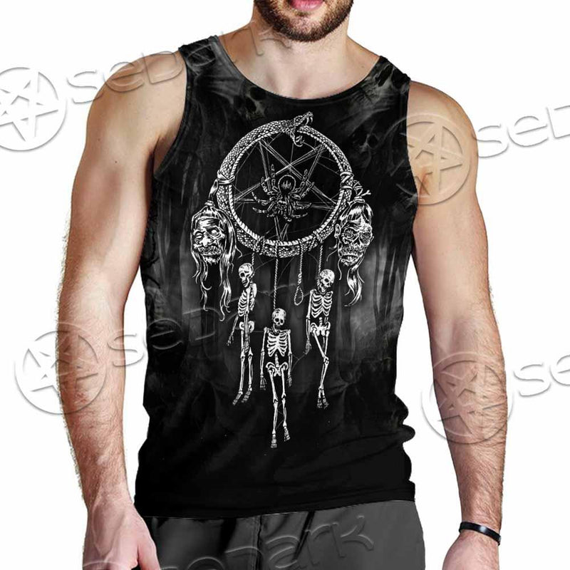 Satan Dream Catcher Skeleton SED-0821 Men Tank-tops