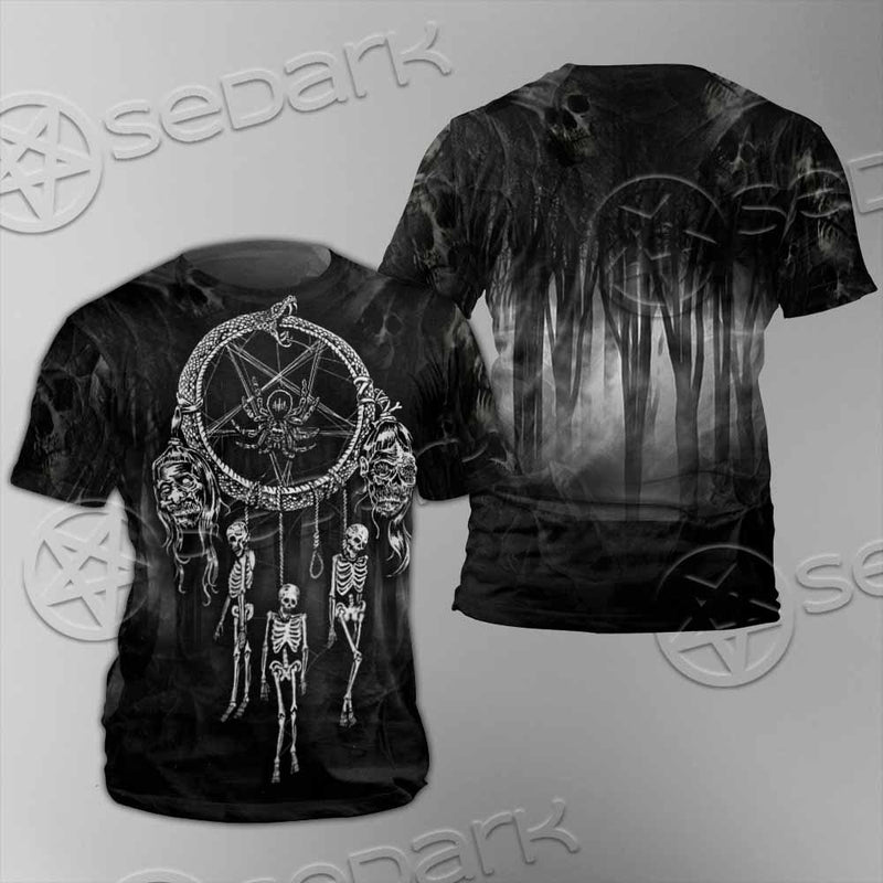Satan Dream Catcher Skeleton SED-0821 Unisex T-shirt