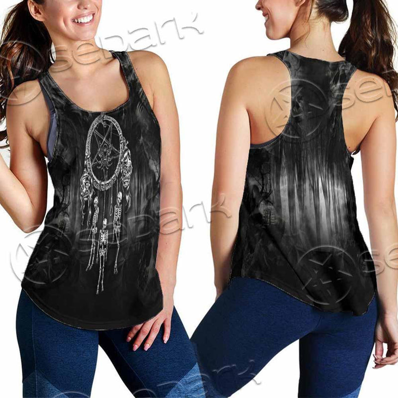 Satan Dream Catcher Skeleton SED-0821 Women Tank Top
