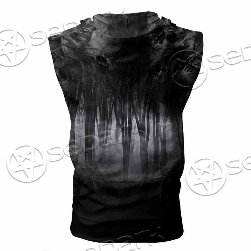 Satan Dream Catcher Skeleton SED-0821 Zip Sleeveless Hoodie