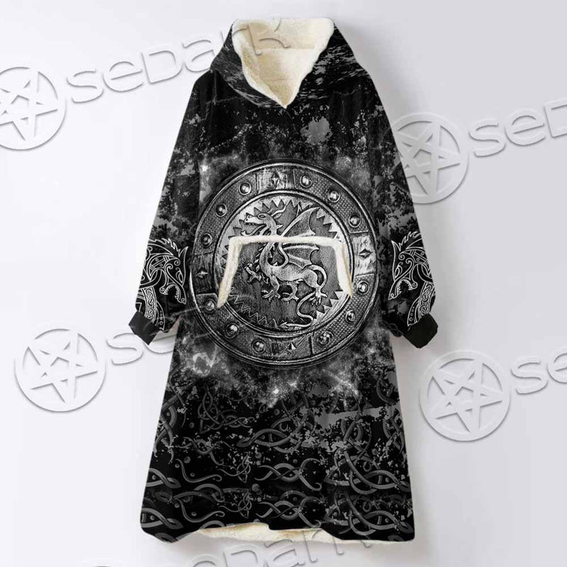 Viking Dragon SED-0822 Oversized Sherpa Blanket Hoodie