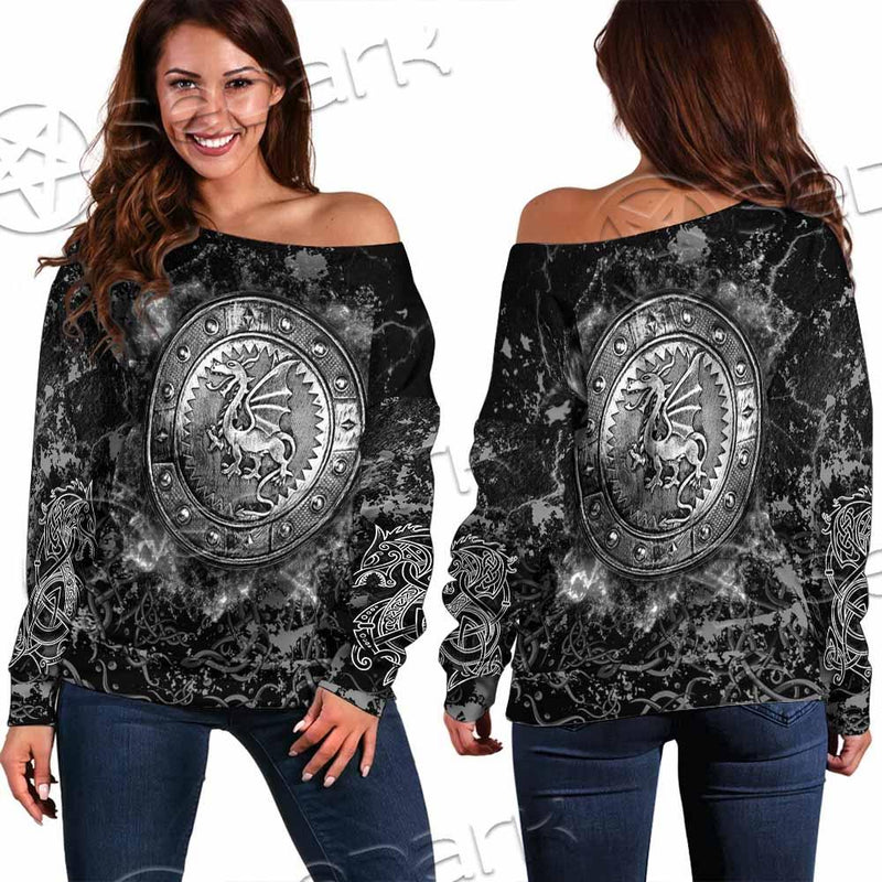 Viking Dragon SED-0822 Off Shoulder Sweaters