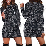 Viking Symbols Pattern SED-0823 Hoodie Dress