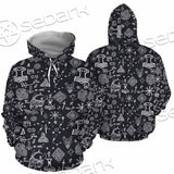 Viking Symbols Pattern SED-0823 Hoodie & Zip Hoodie