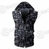 Viking Symbols Pattern SED-0823 Zip Sleeveless Hoodie