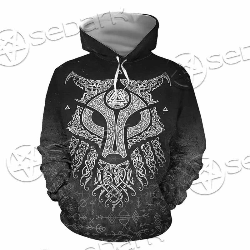 Viking Valknut Fenrir Wolf SED-0824 Hoodie & Zip Hoodie