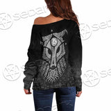 Viking Valknut Fenrir Wolf SED-0824 Off Shoulder Sweaters