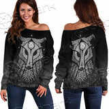 Viking Valknut Fenrir Wolf SED-0824 Off Shoulder Sweaters