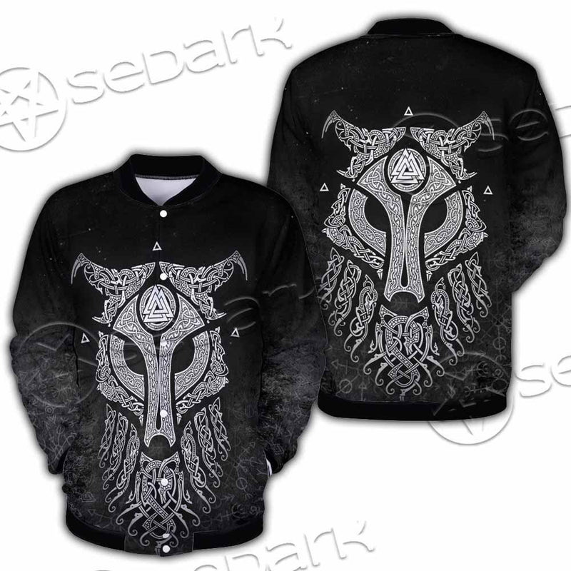 Viking Valknut Fenrir Wolf SED-0824 Button Jacket