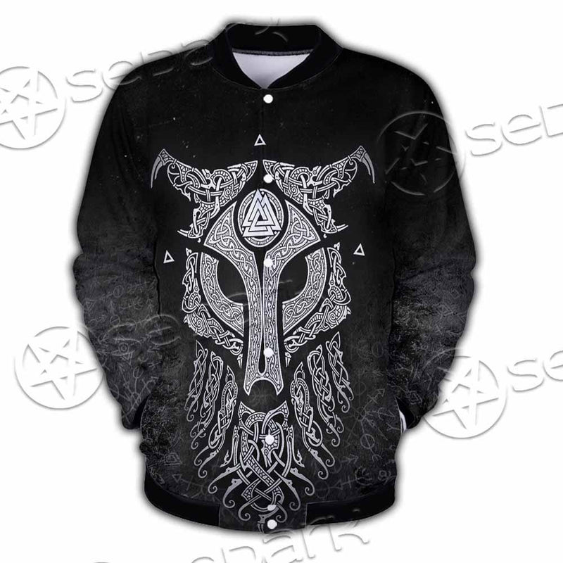 Viking Valknut Fenrir Wolf SED-0824 Button Jacket