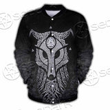 Viking Valknut Fenrir Wolf SED-0824 Button Jacket