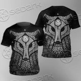 Viking Valknut Fenrir Wolf SED-0824 Unisex T-shirt