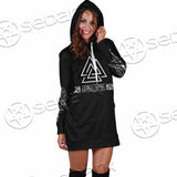 Viking Runes Valknut SED-0825 Hoodie Dress