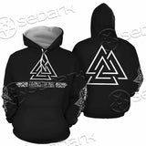 Viking Runes Valknut SED-0825 Hoodie & Zip Hoodie