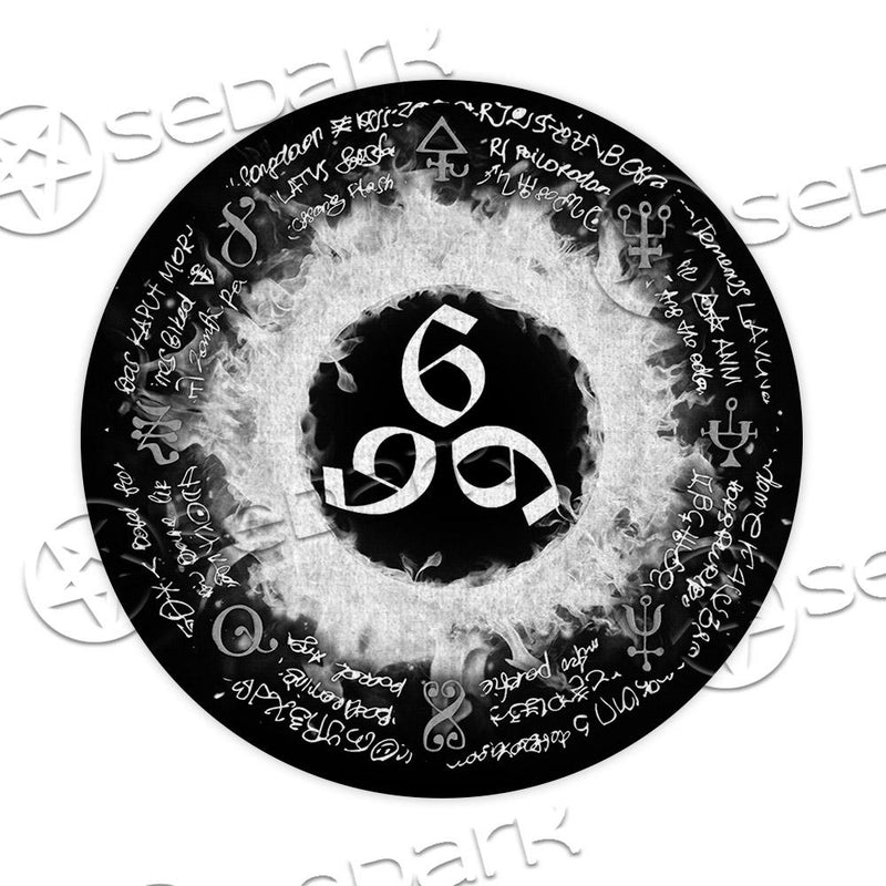 Satanic 666 SED-0827 Round Carpet