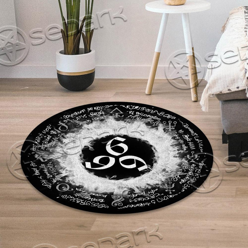 Satanic 666 SED-0827 Round Carpet