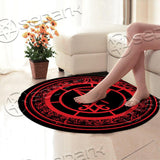 Red Lucifer Sigil SED-0828 Round Carpet