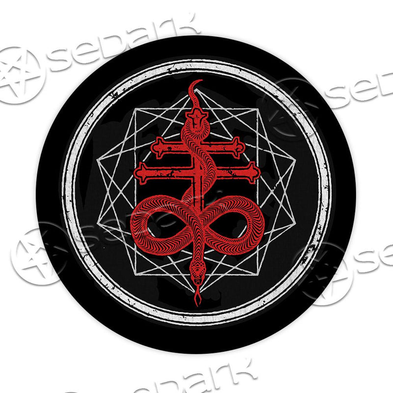 Leviathan Cross Snake SED-0829 Round Carpet