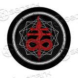 Leviathan Cross Snake SED-0829 Round Carpet