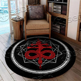 Leviathan Cross Snake SED-0829 Round Carpet