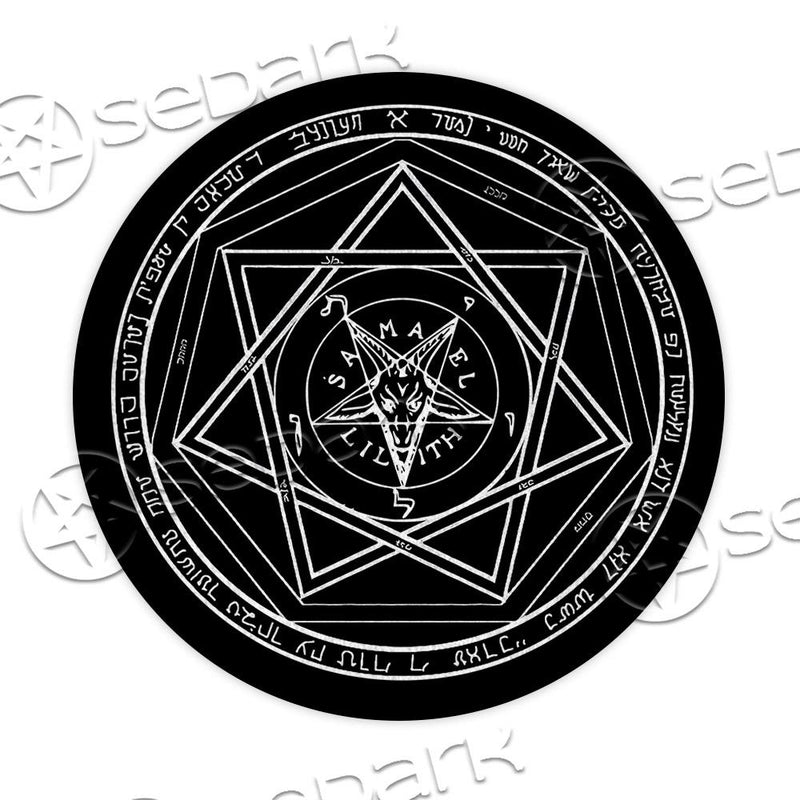 Satanic Occult Lilith SED-0830 Round Carpet