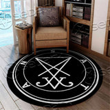 Sigil Of Lucifer SED-0832 Round Carpet