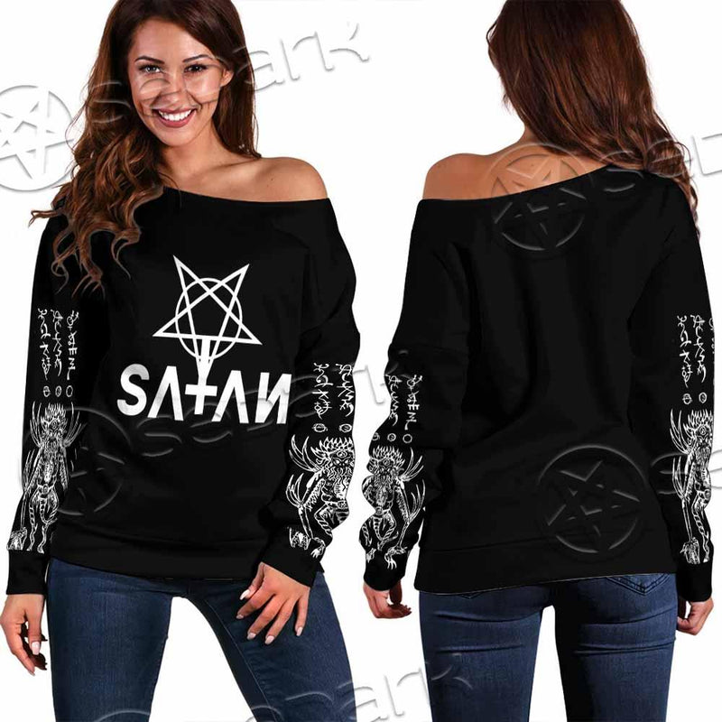 Satanic Demon SED-0833 Off Shoulder Sweaters