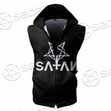 Satanic Demon SED-0833 Zip Sleeveless Hoodie