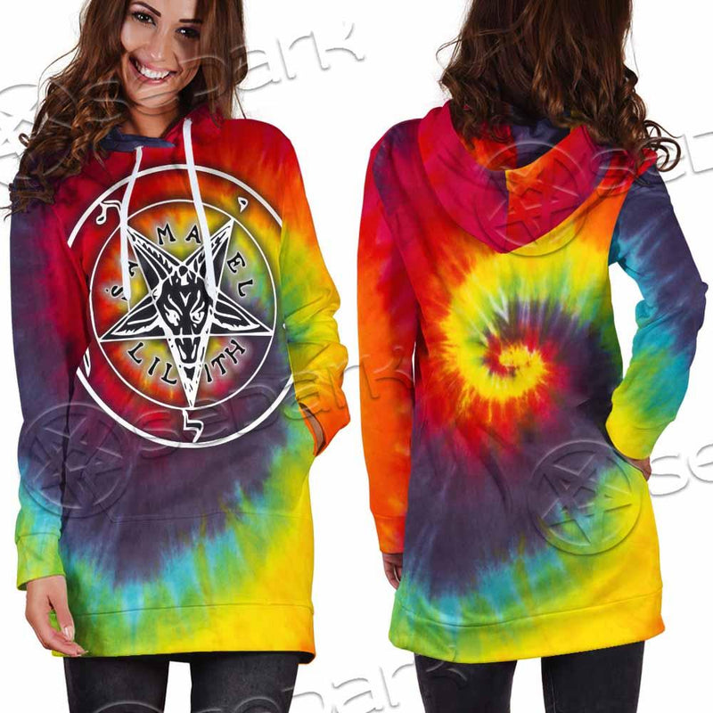 Baphomet Sigil Lilith LGBT SED-0834 Hoodie Dress