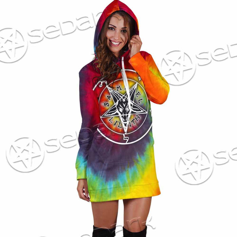 Baphomet Sigil Lilith LGBT SED-0834 Hoodie Dress