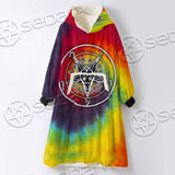 Baphomet Sigil Lilith LGBT SED-0834 Oversized Sherpa Blanket Hoodie