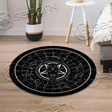 Baphomet 666 Zodiac SED-0837 Round Carpet