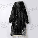 Goth Death Moth SED-0838 Oversized Sherpa Blanket Hoodie