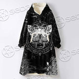 Goth Death Moth SED-0838 Oversized Sherpa Blanket Hoodie