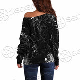 Goth Death Moth SED-0838 Off Shoulder Sweaters