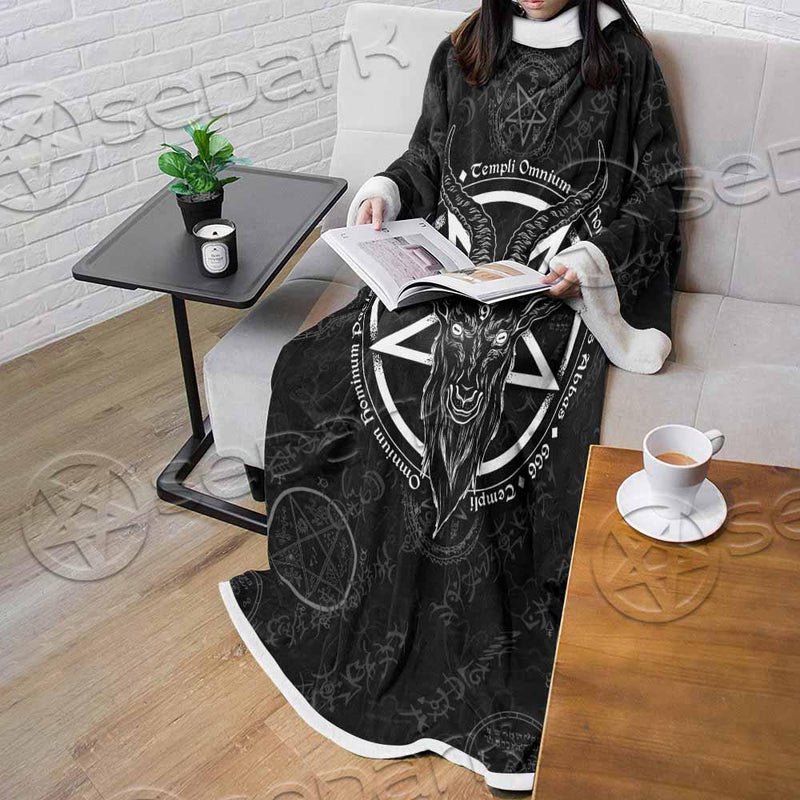 Sigil Baphomet Goat Head SED-0839 Sleeved Blanket