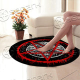 Red Pentagram SED-0841 Round Carpet