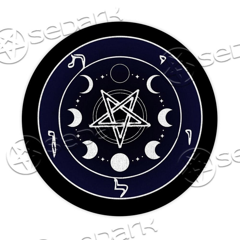 Moon Pentagram SED-0842 Round Carpet
