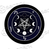 Moon Pentagram SED-0842 Round Carpet