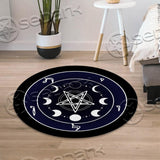 Moon Pentagram SED-0842 Round Carpet