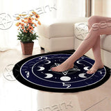 Moon Pentagram SED-0842 Round Carpet