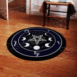 Moon Pentagram SED-0842 Round Carpet