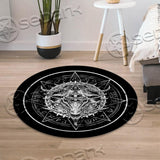 Baphomet Goat Head SED-0844 Round Carpet